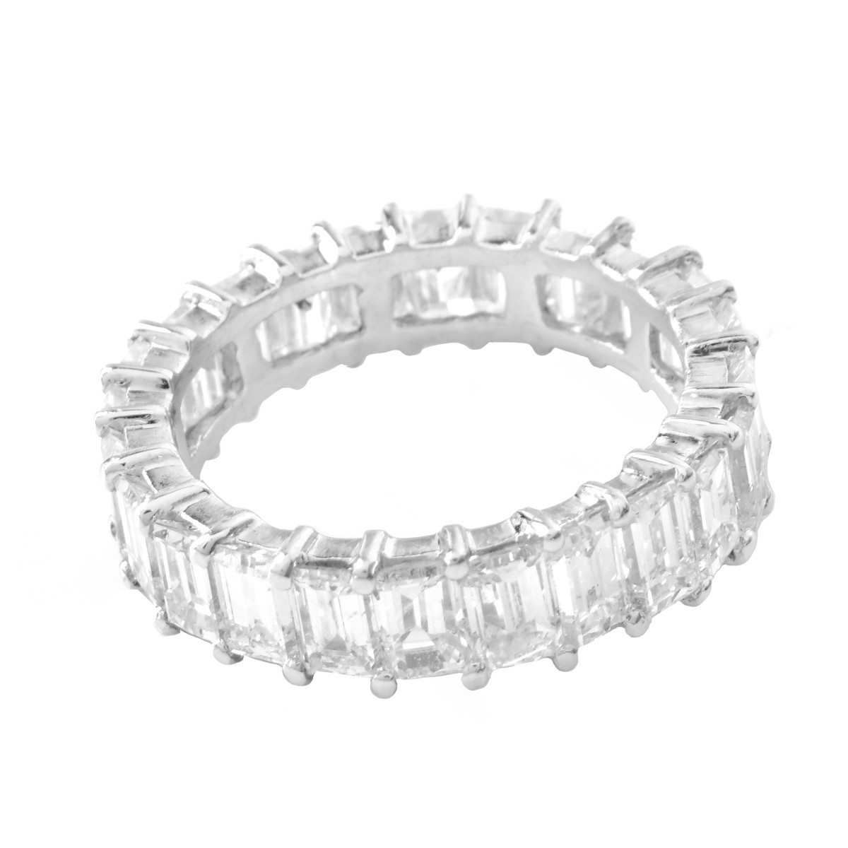 6.85 Carat TW Diamond and Platinum Eternity Band