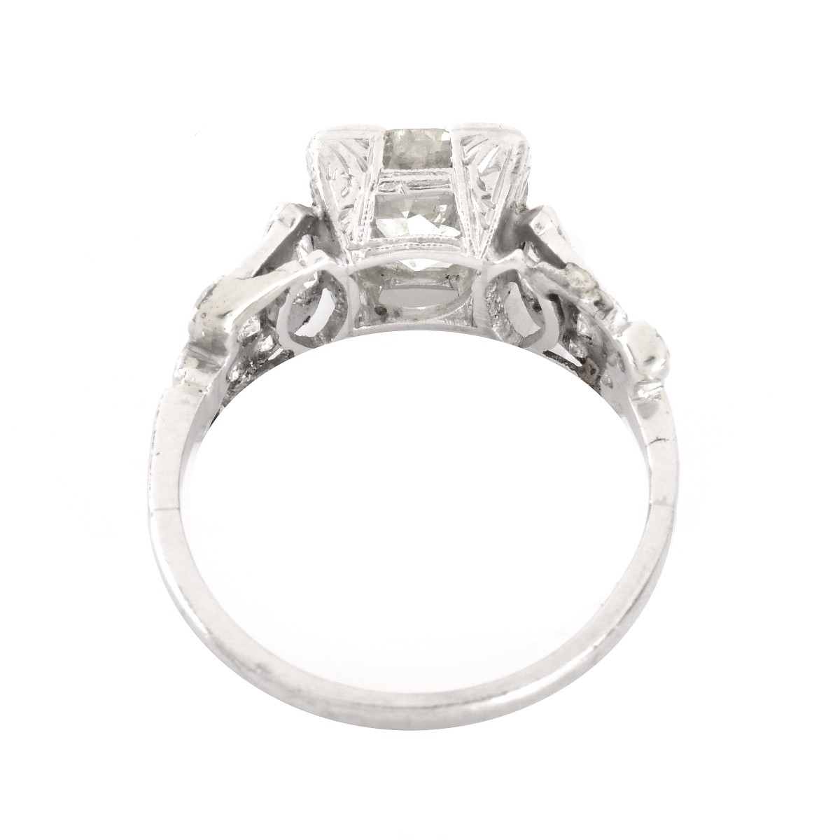 Art Deco 2.85ct TW Diamond and Platinum Ring