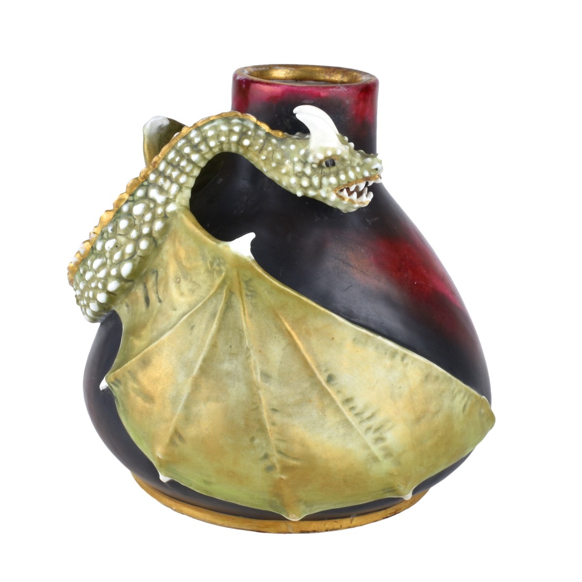 Turn Teplitz Amphora Dragon Vase