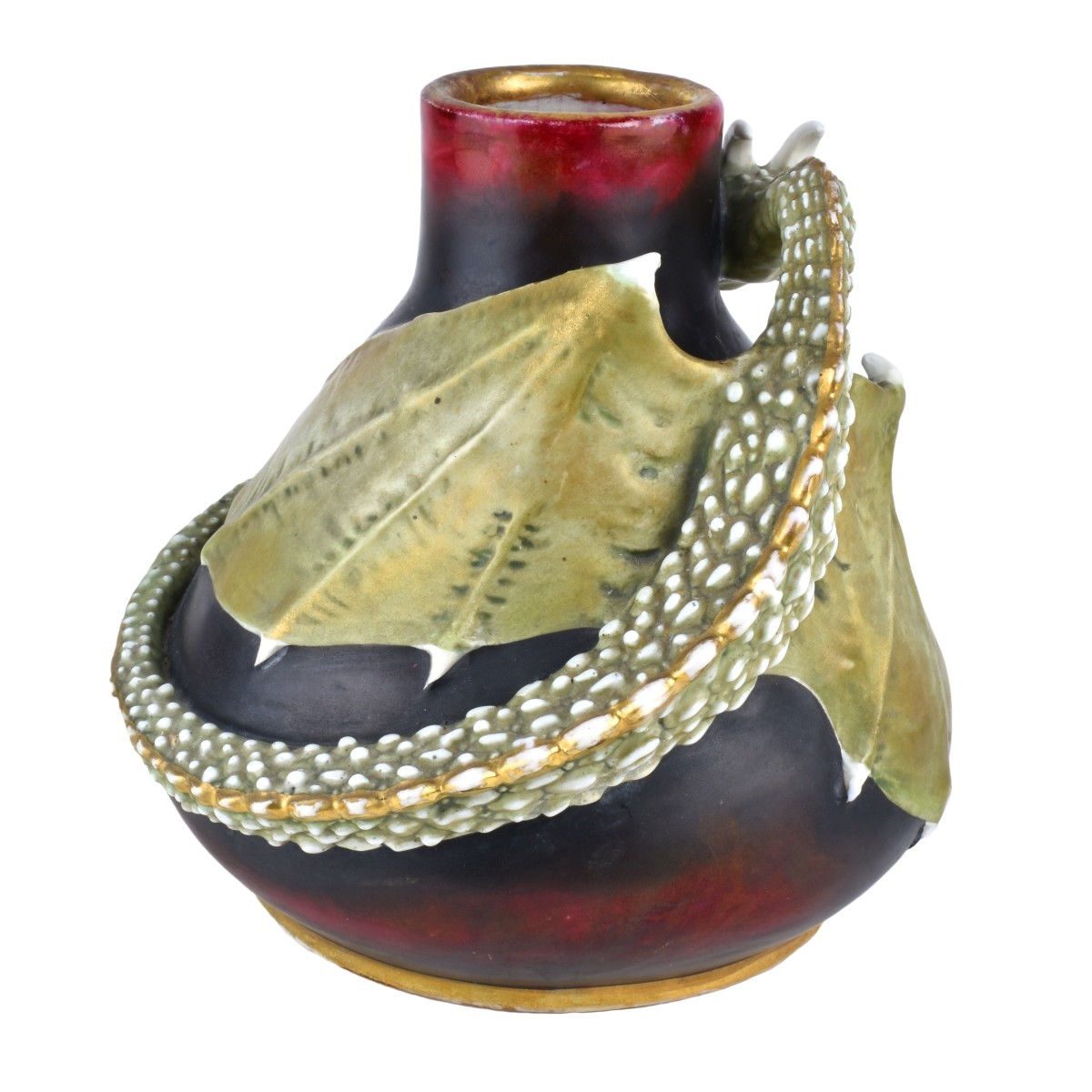 Turn Teplitz Amphora Dragon Vase