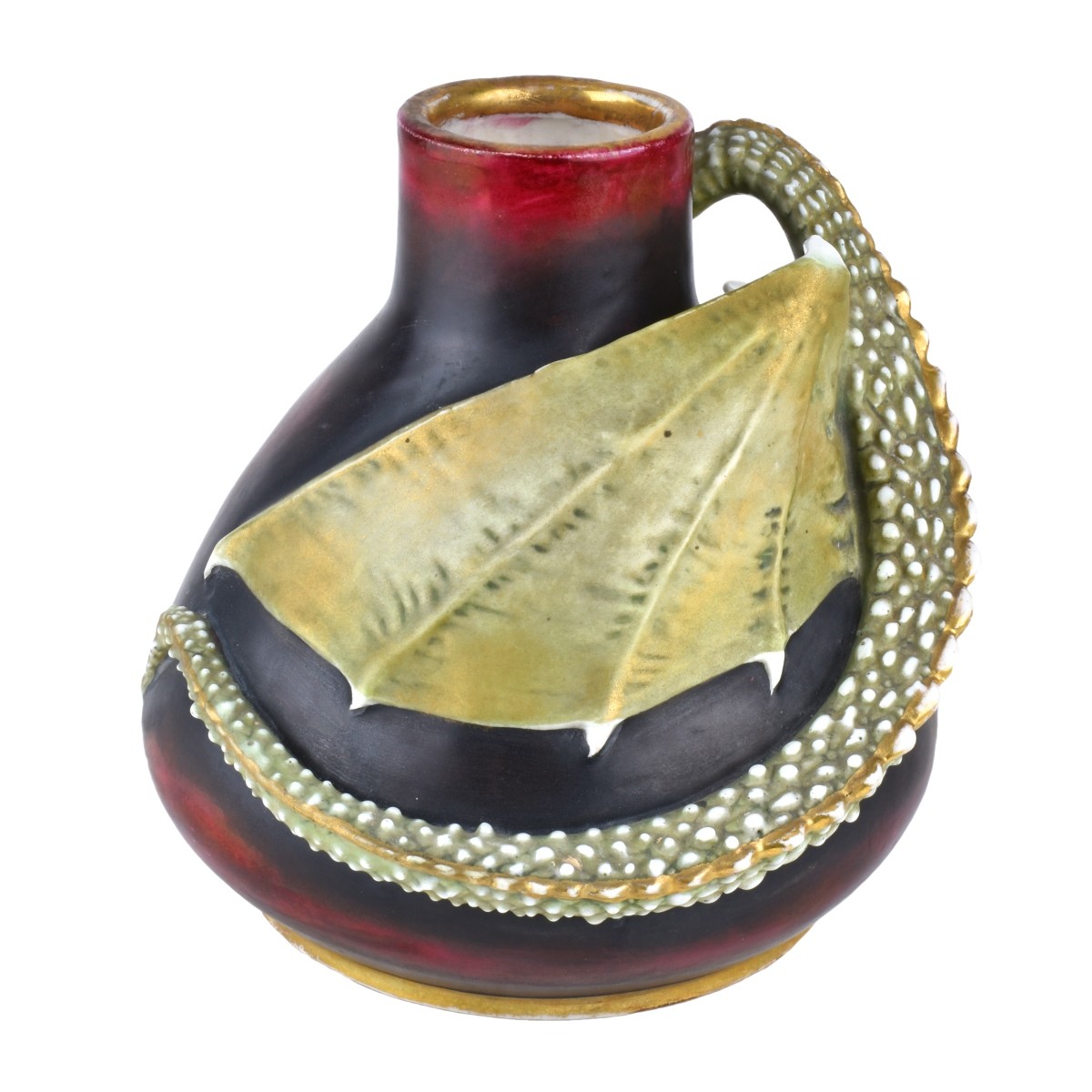 Turn Teplitz Amphora Dragon Vase