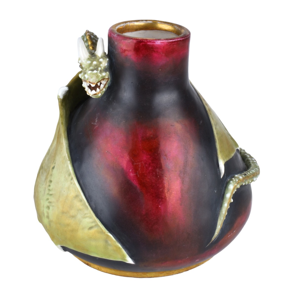 Turn Teplitz Amphora Dragon Vase