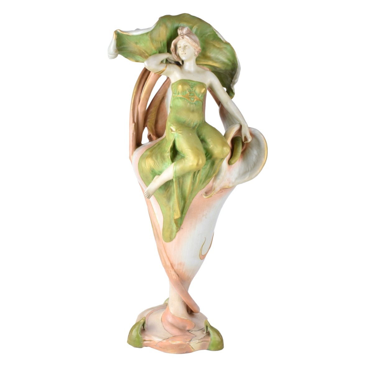 Amphora Porcelain Maiden Figural Vase