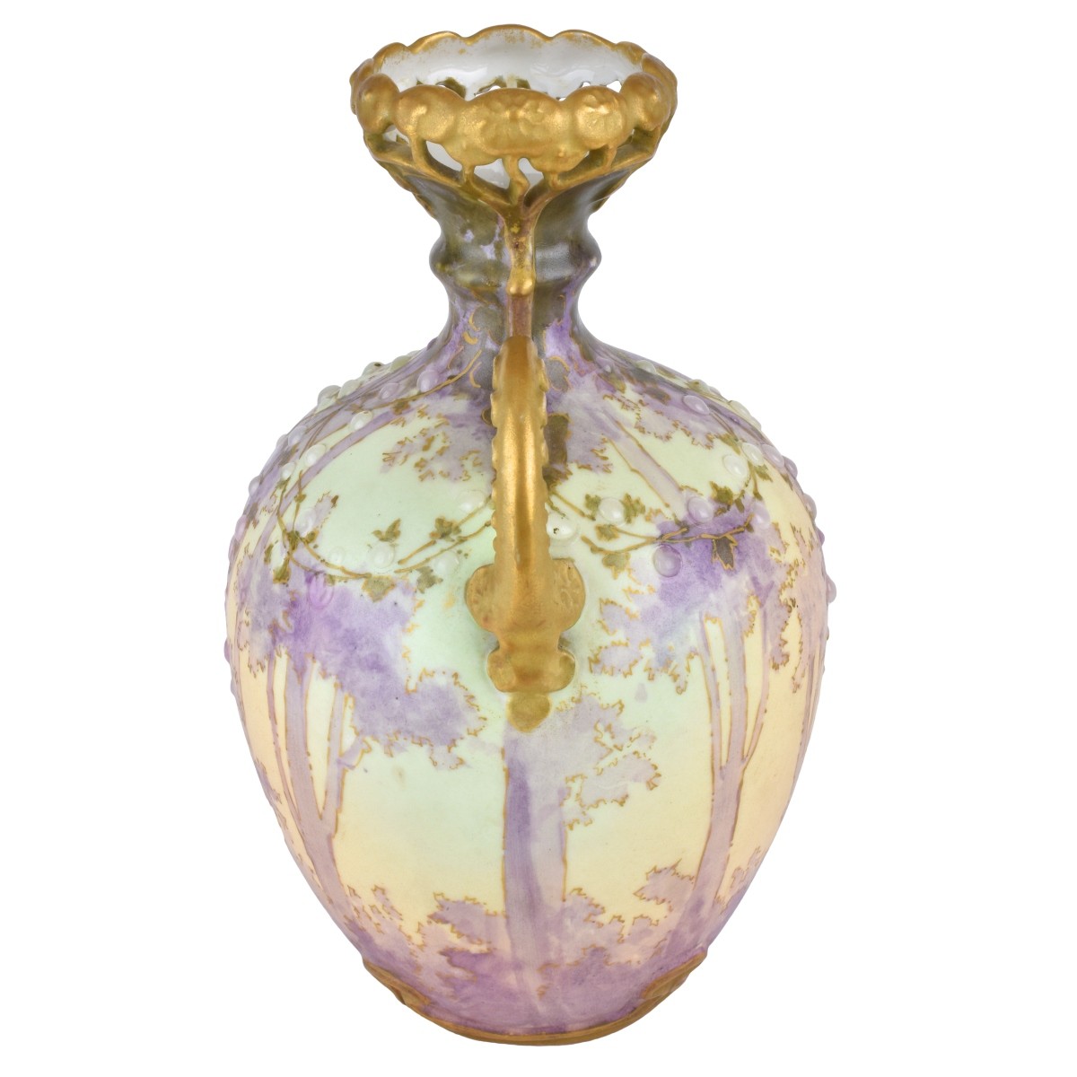 Amphora Art Nouveau Gres Bijoux Woodlands Vase