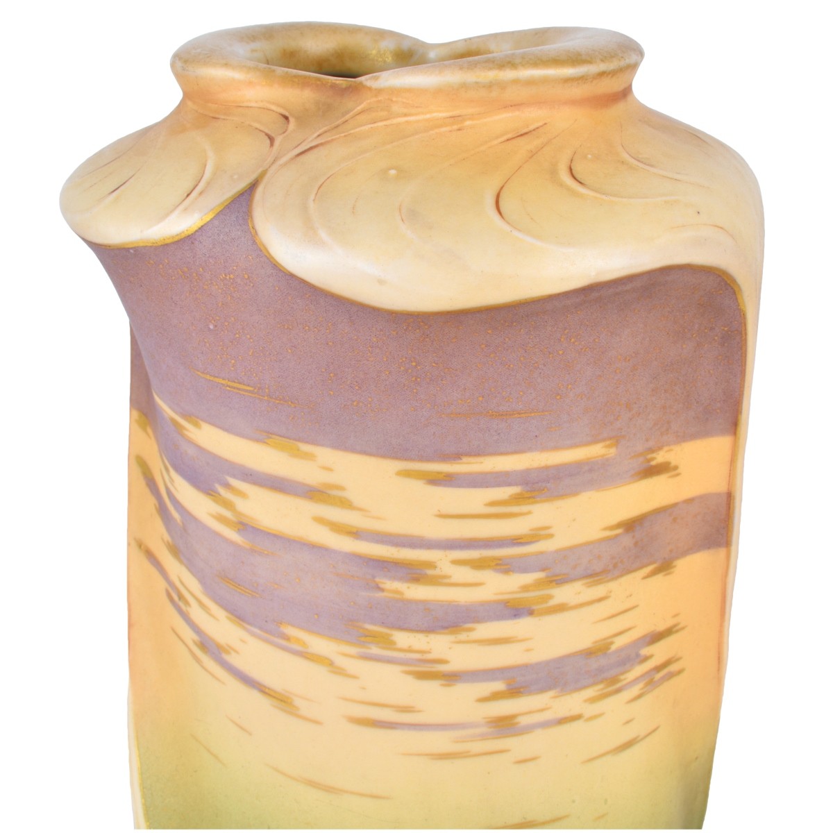 Two Turn Teplitz Amphora Pottery Vases
