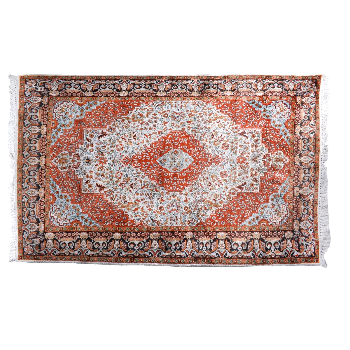 Semi Antique Persian Kashan Style Rug