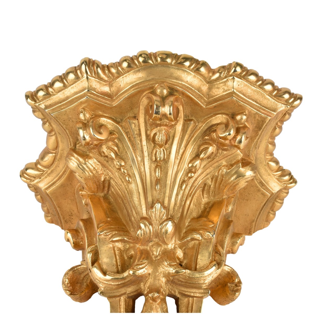 20th C. Louis XV Style Gilt Bronze Wall Bracket