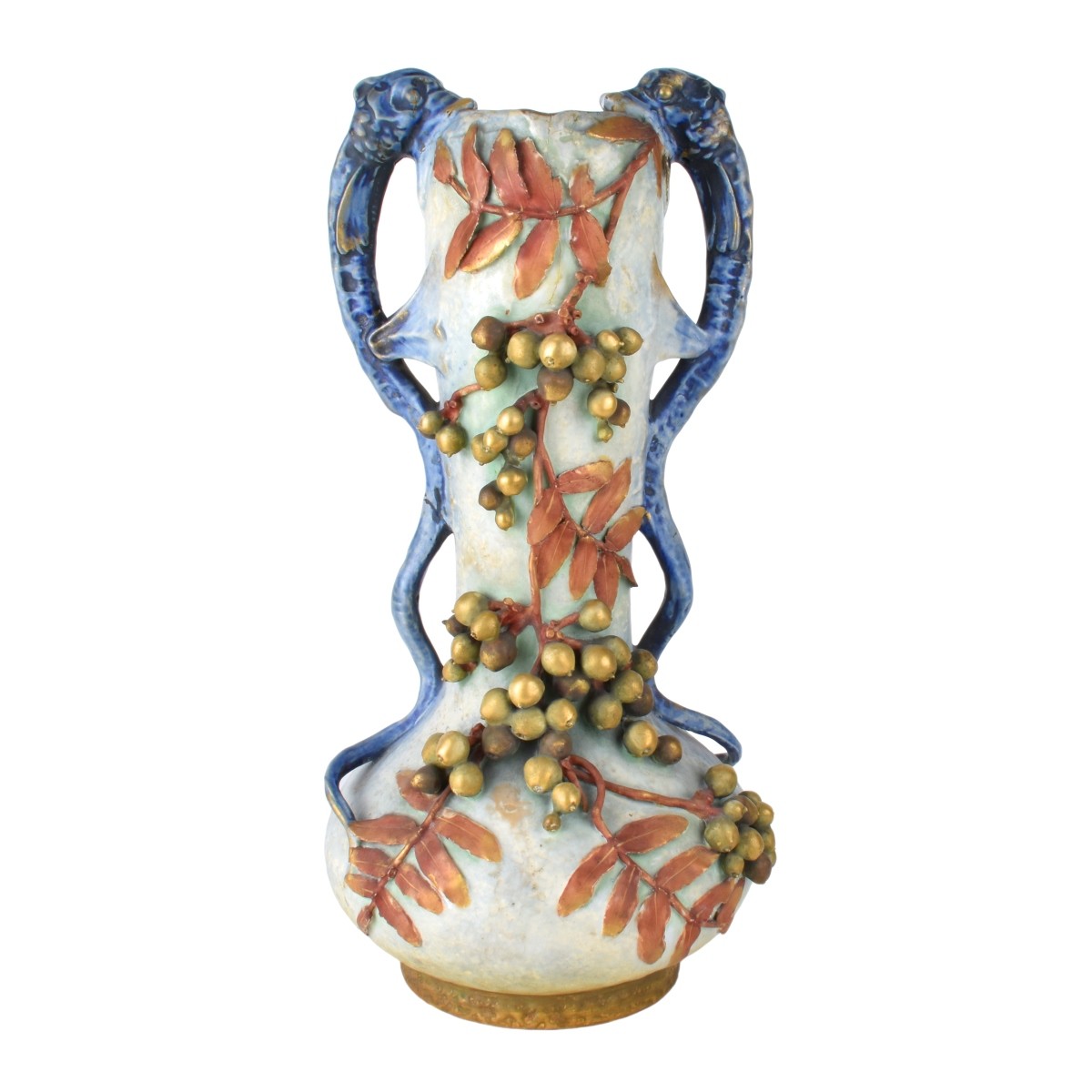 Art Nouveau Amphora Edda Pottery Vase