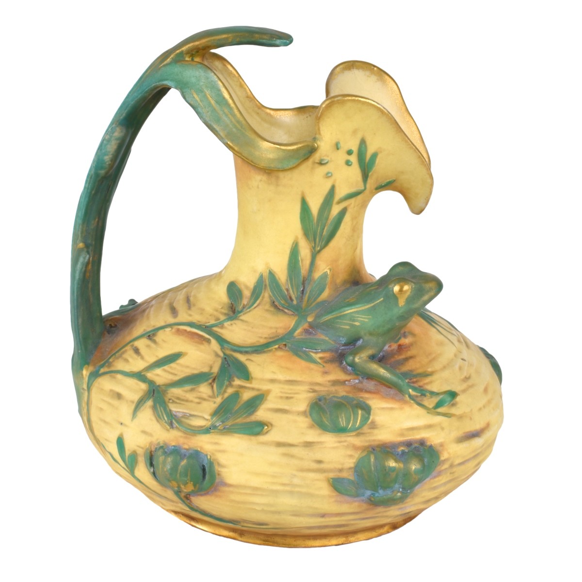 Amphora Art Nouveau Polychrome Pottery Vase