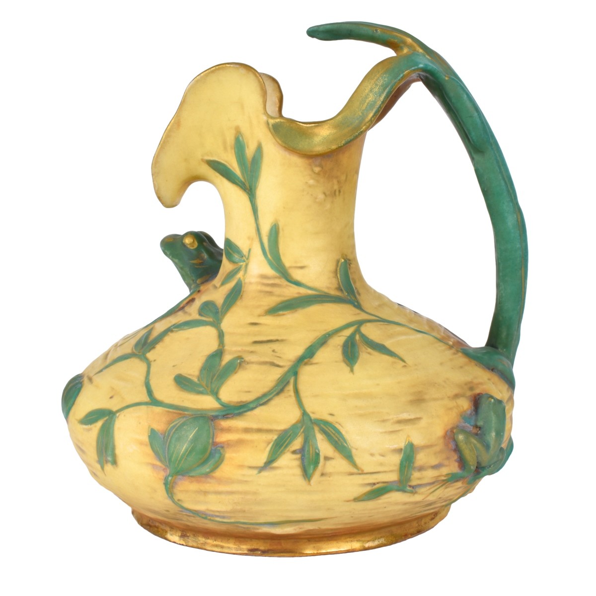 Amphora Art Nouveau Polychrome Pottery Vase