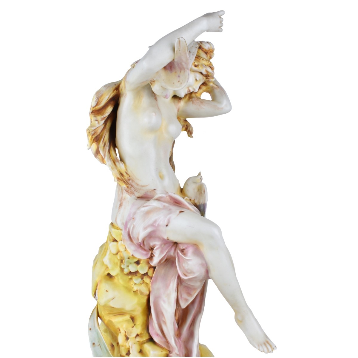 Art Nouveau Amphora Nude Maiden Figurine