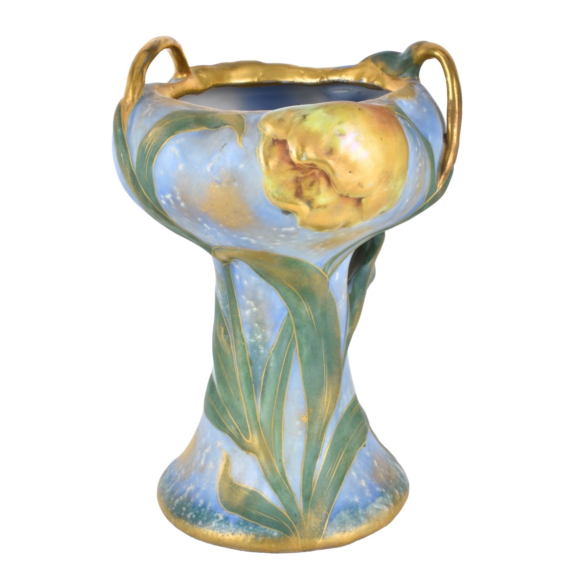 Amphora Art Nouveau Raised Floral Vase