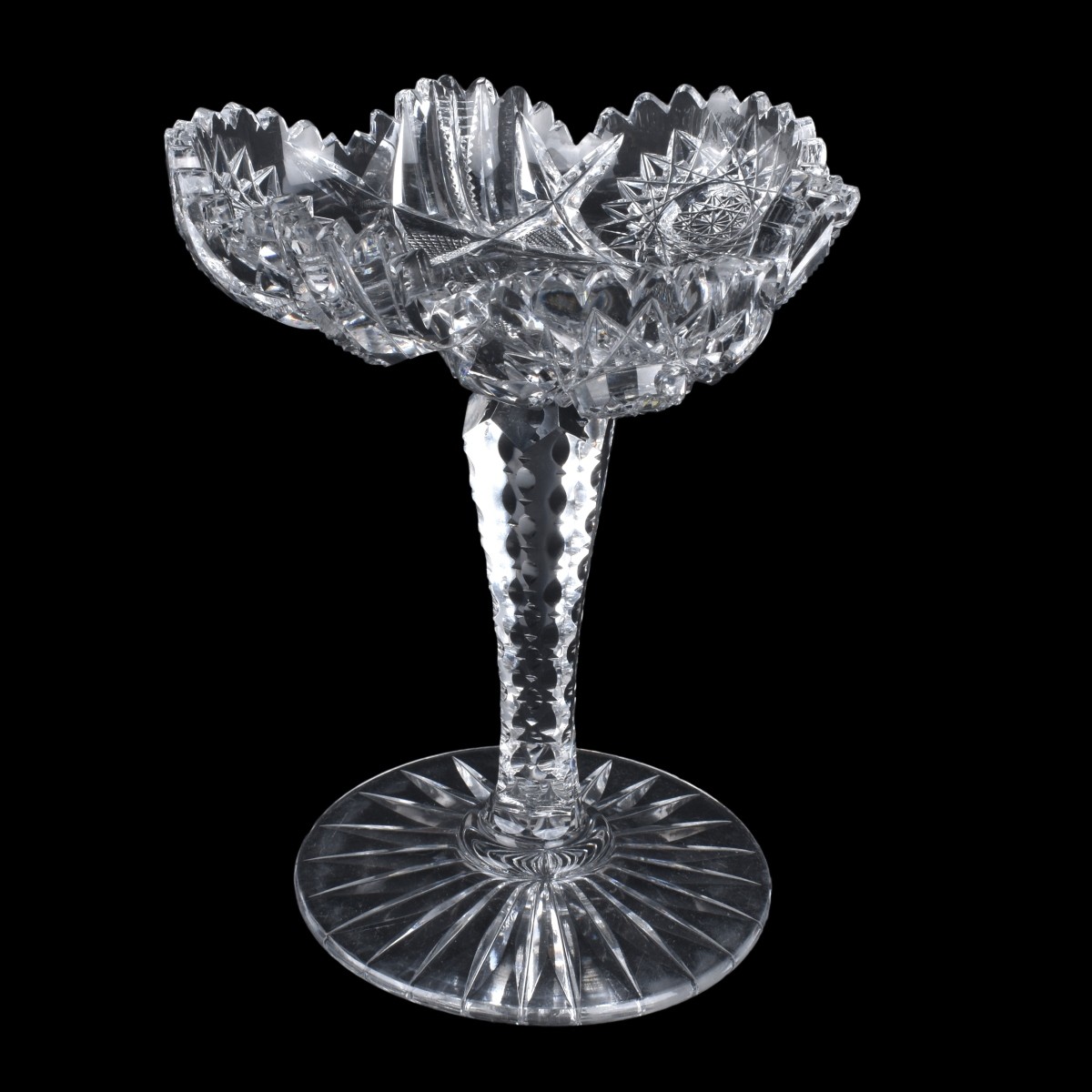 Grouping of Five (5) Cut Glass Tableware
