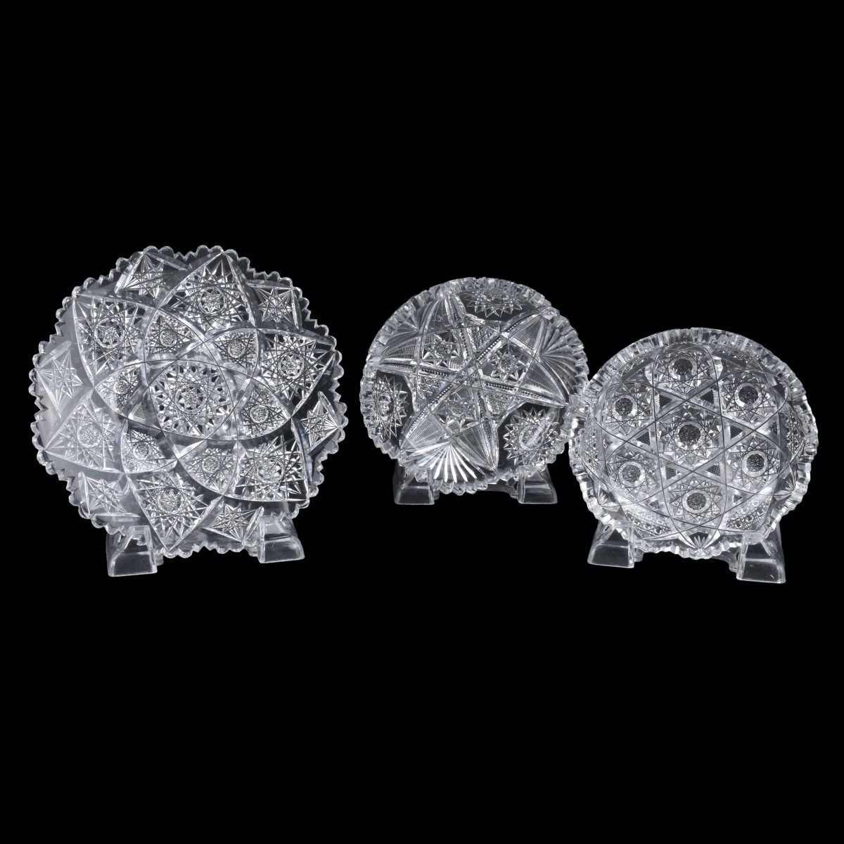 Grouping of Five (5) Cut Glass Tableware