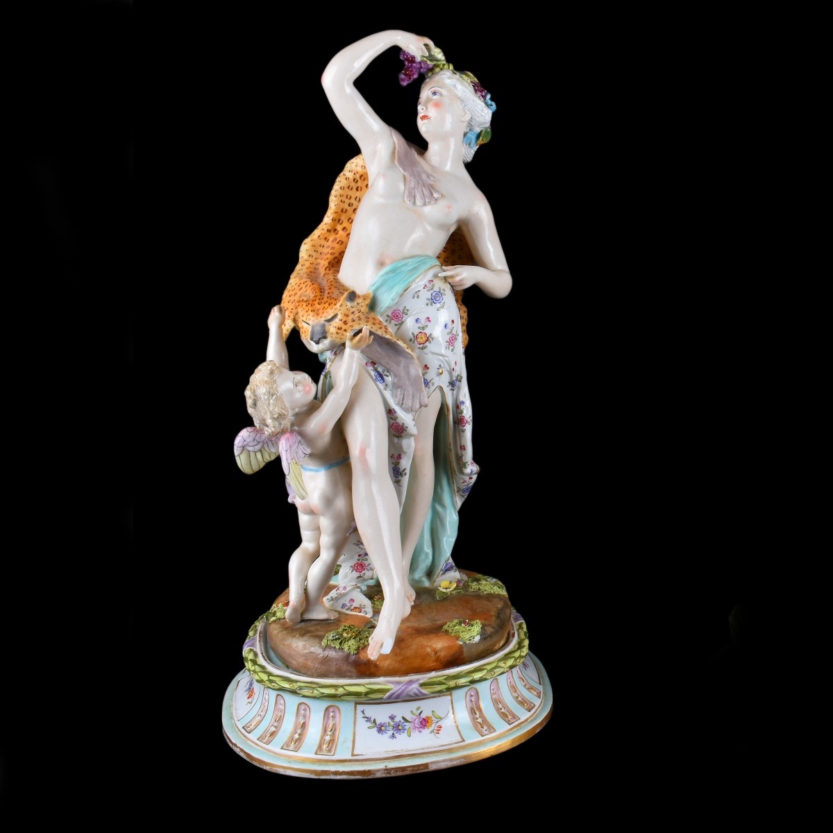 Impressive Pair of Meissen Porcelain Figural Group