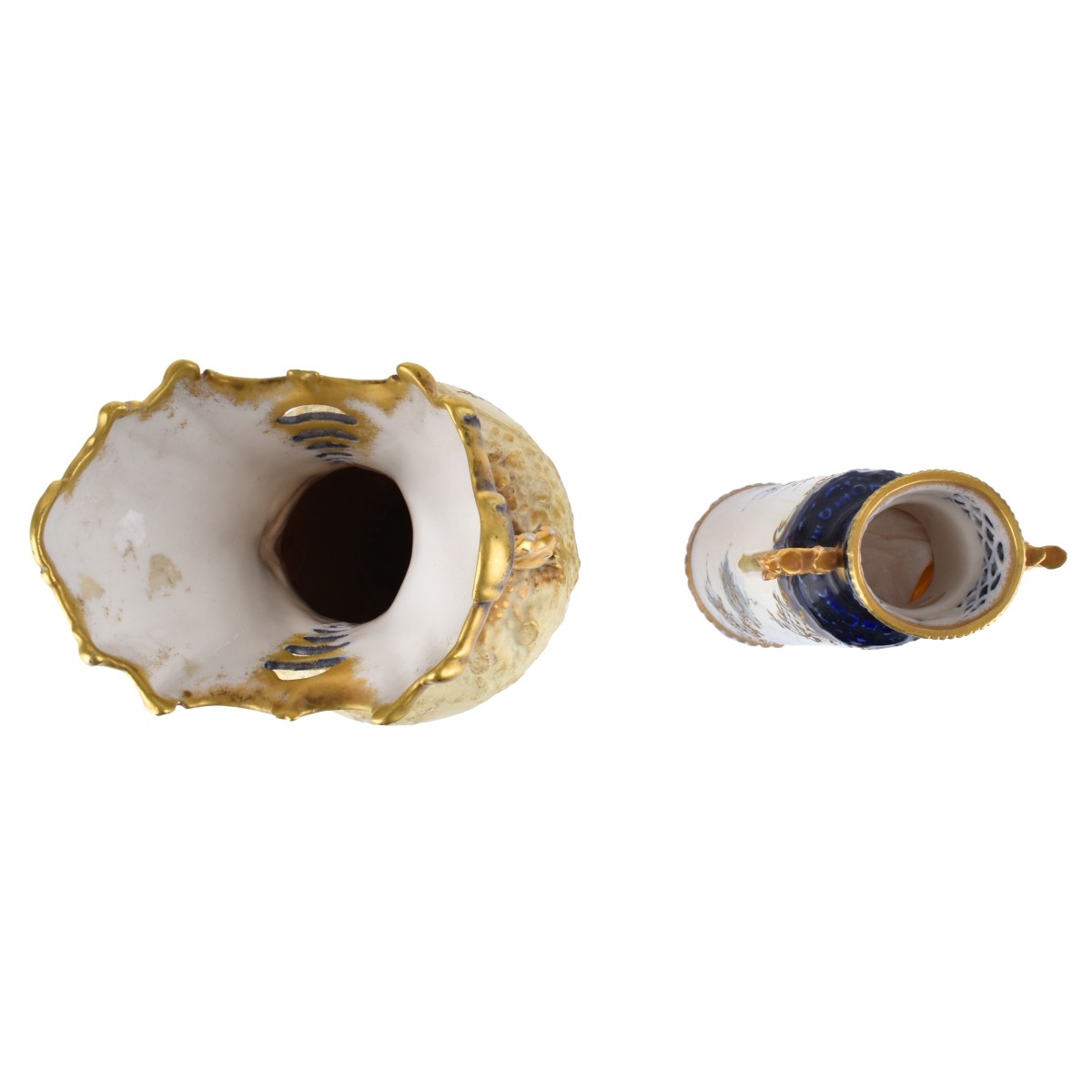 Two (2) Turn Teplitz Amphora Vases