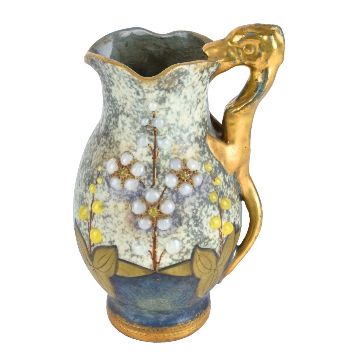 Amphora Austria Gres Bijoux Jeweled Pitcher