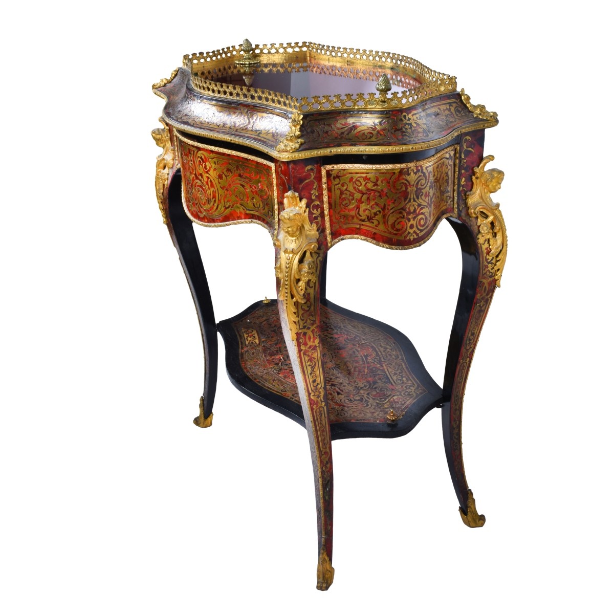 19th Century French Boulle Vitrine Table