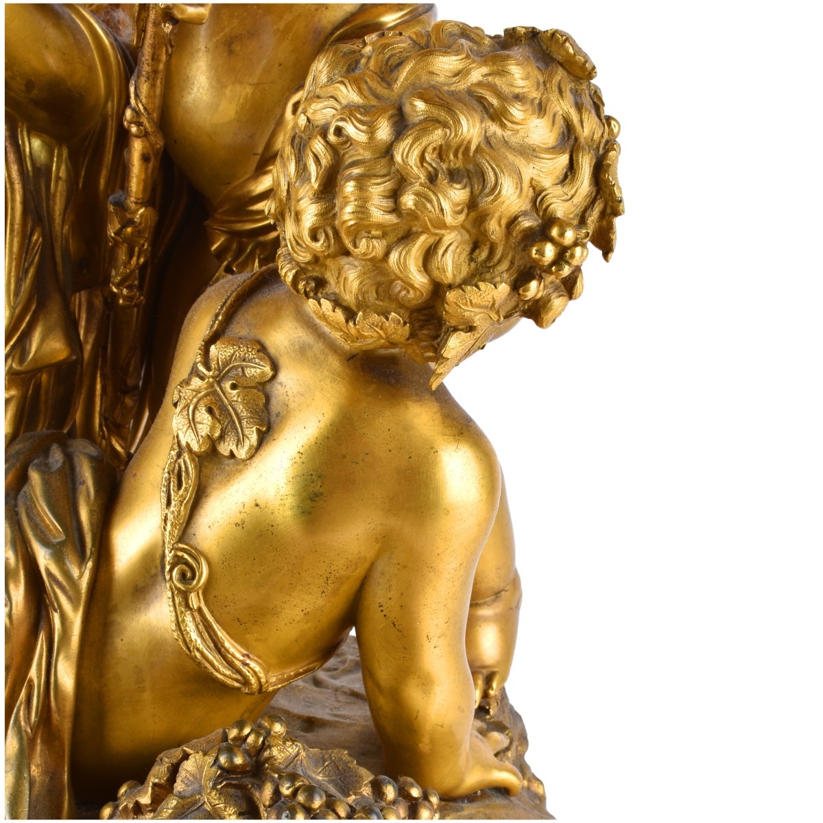 19th Century French Gilt Bronze Putti Centerpiece