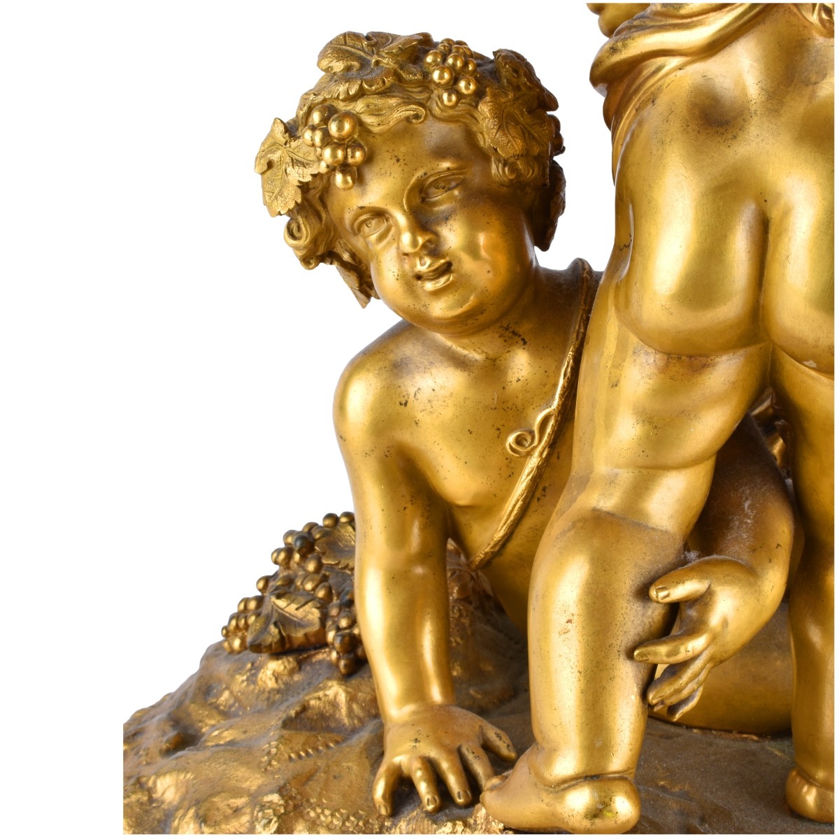 19th Century French Gilt Bronze Putti Centerpiece