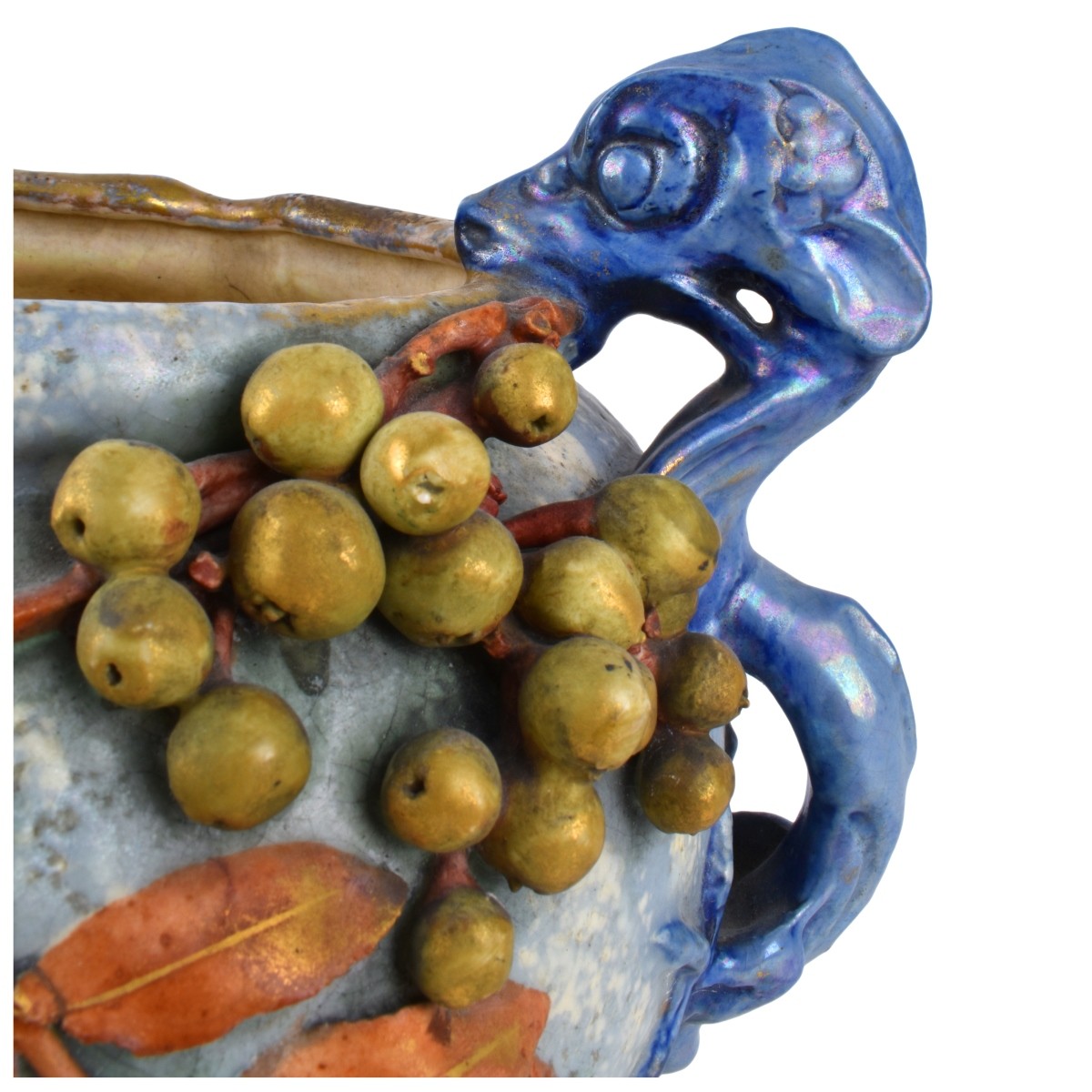 Art Nouveau Amphora Handled Edda Pottery Bowl