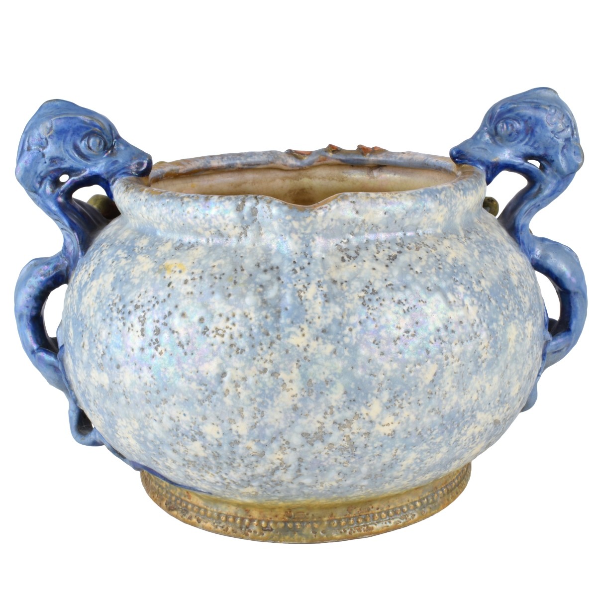 Art Nouveau Amphora Handled Edda Pottery Bowl