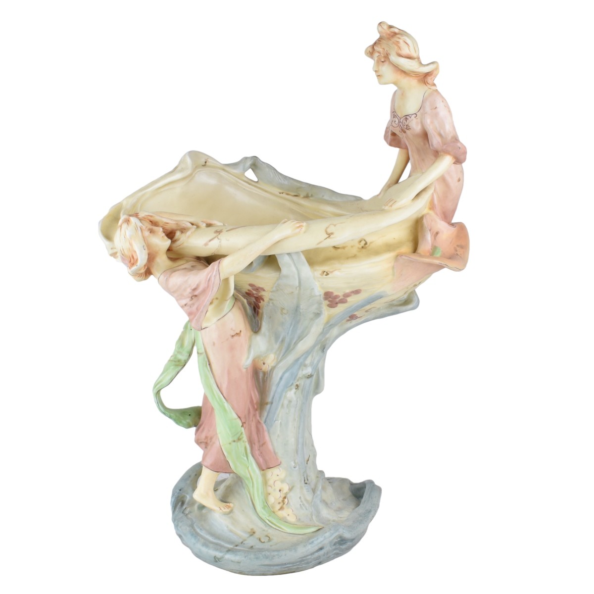 Royal Dux Amphora Art Nouveau Figural Group