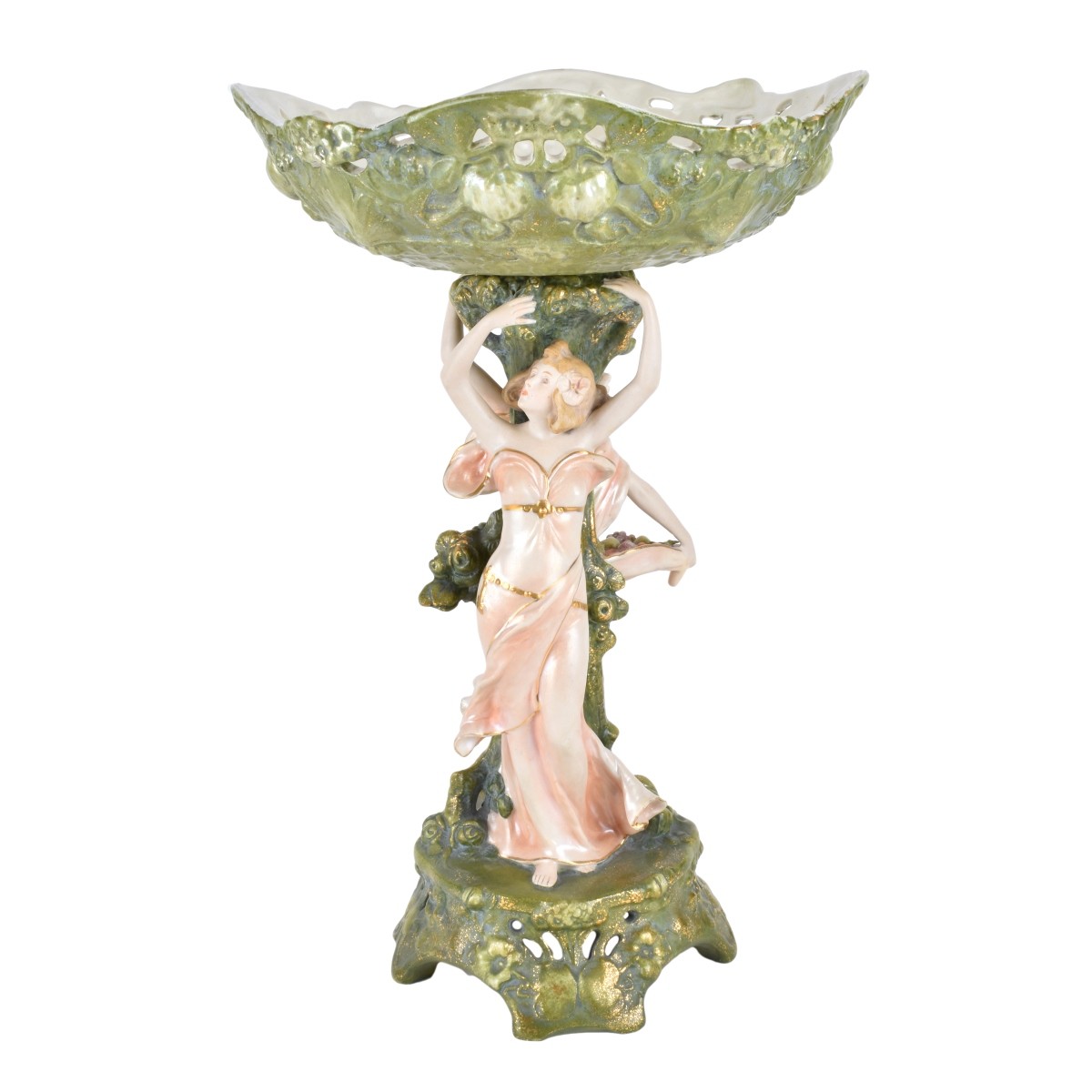 Austrian Art Nouveau Porcelain Centerpiece