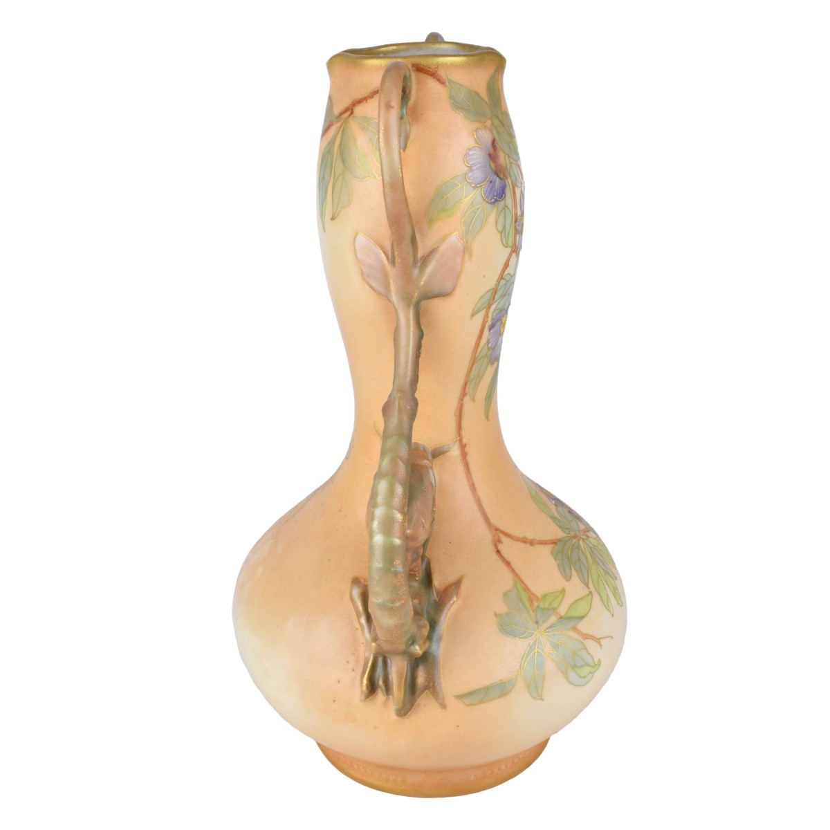 Large Turn Teplitz Amphora Vase