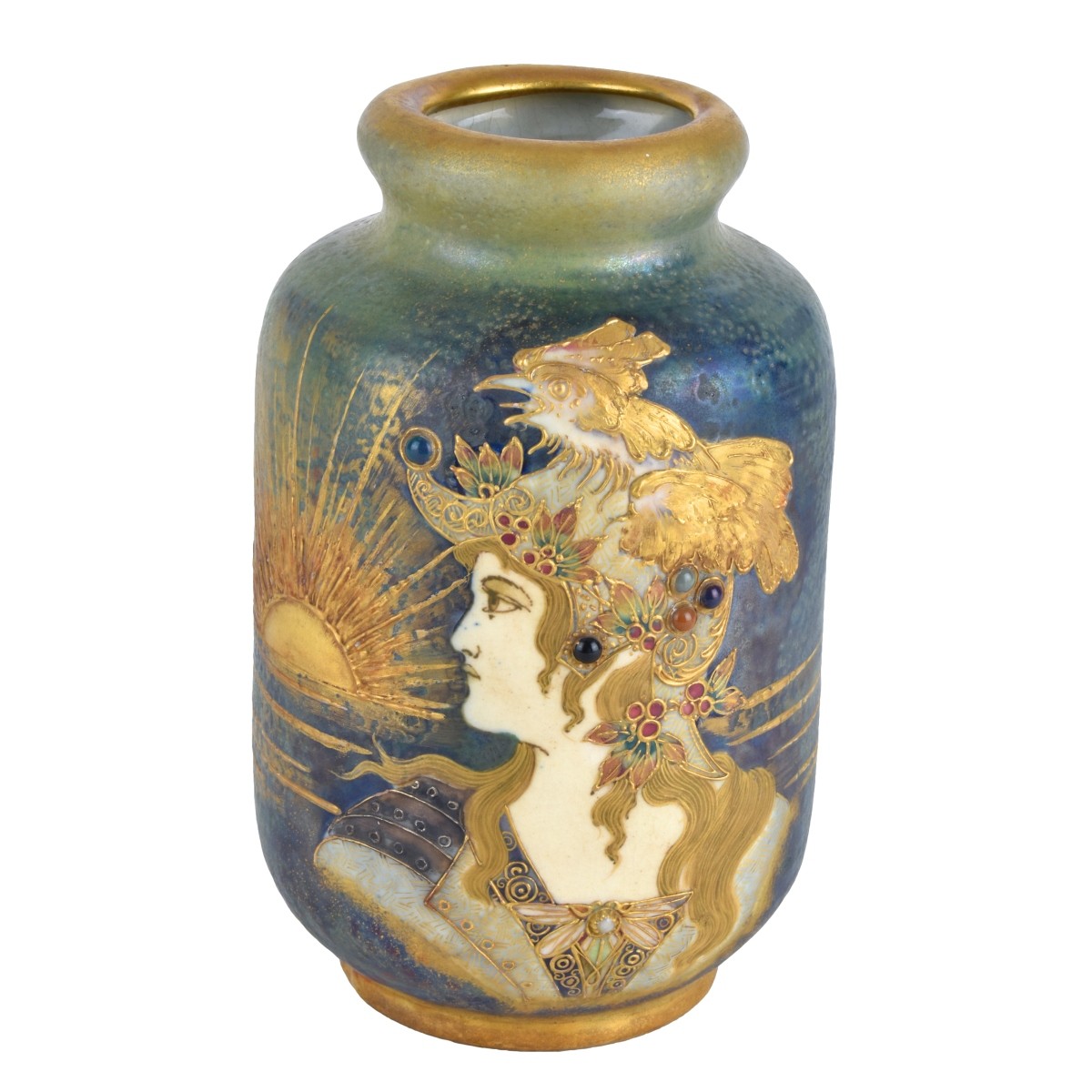 Turn Teplitz Amphora Gres Bijou Maiden Vase