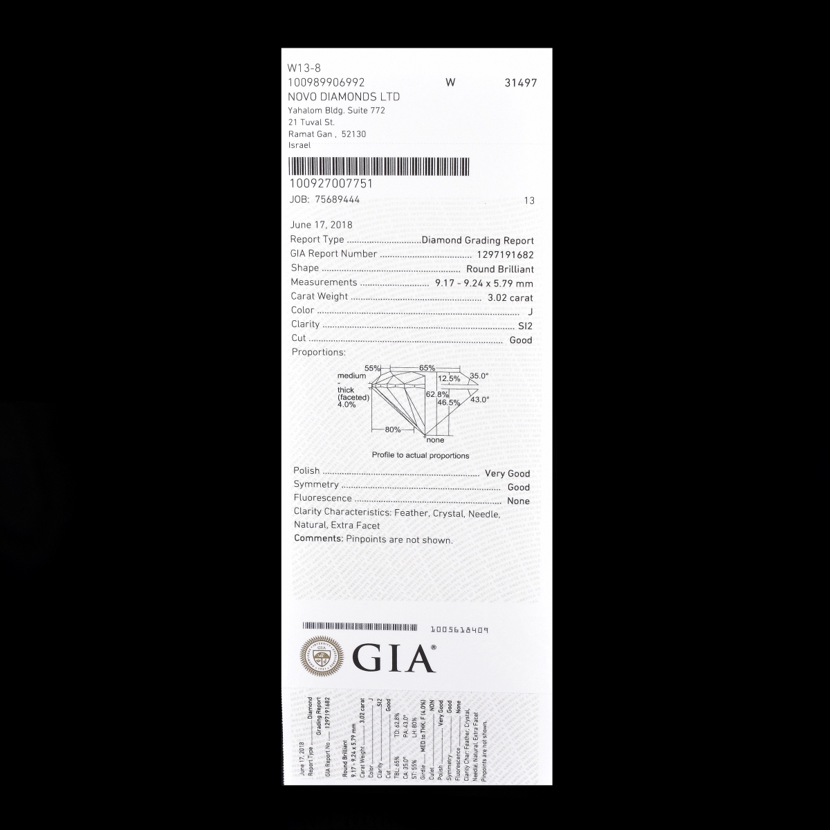 Two (2) GIA Certified 6.14ct TW Diamonds