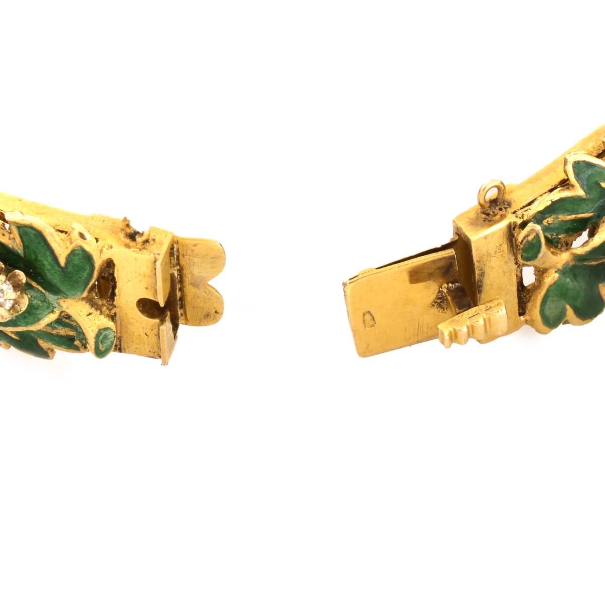 Multi Gemstone, Enamel and 14K Bracelet