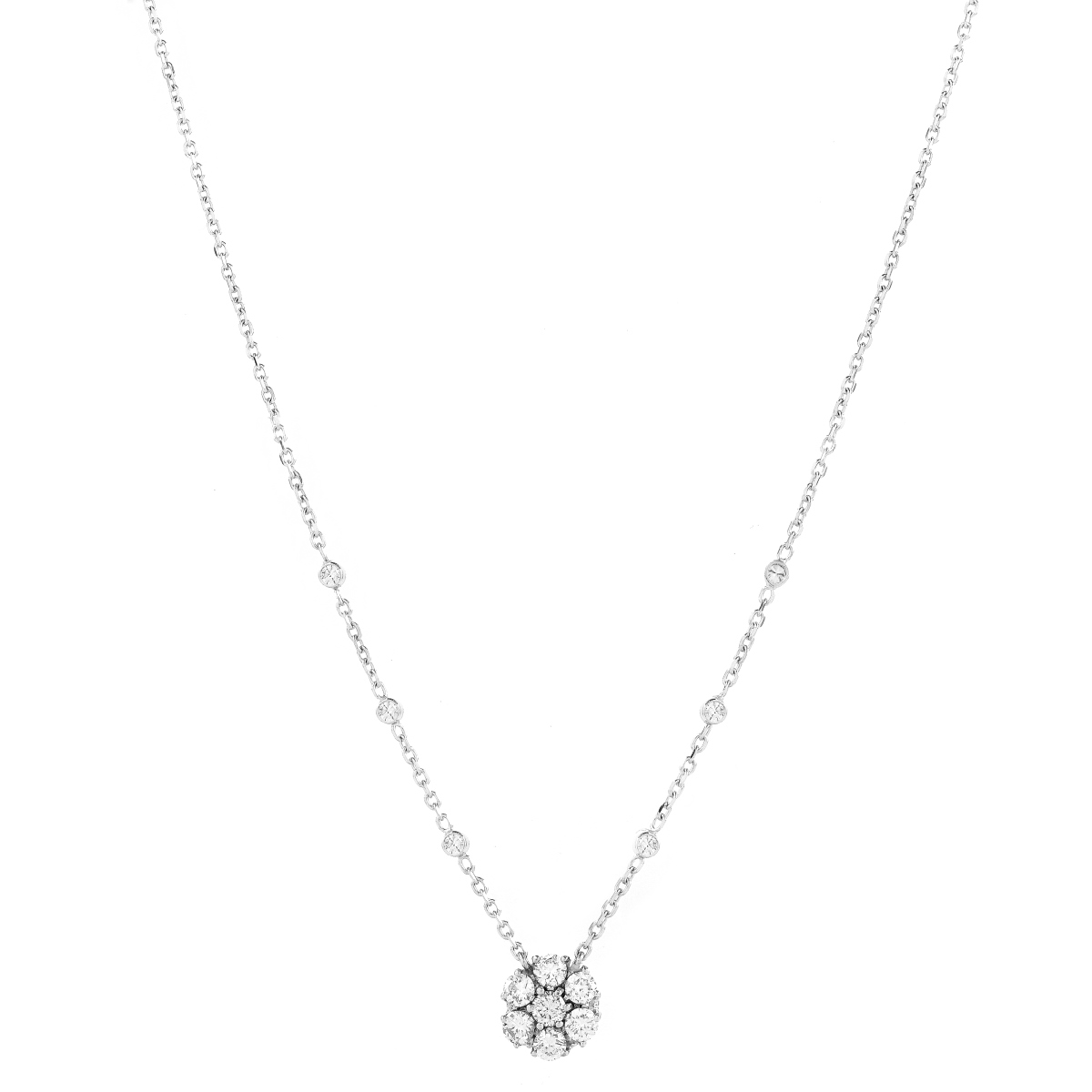 2.0ct TW Diamond and 14K Gold Necklace