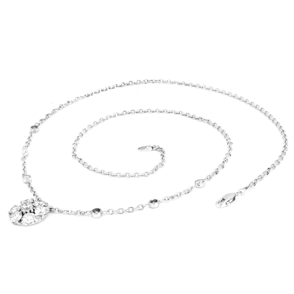 2.0ct TW Diamond and 14K Gold Necklace