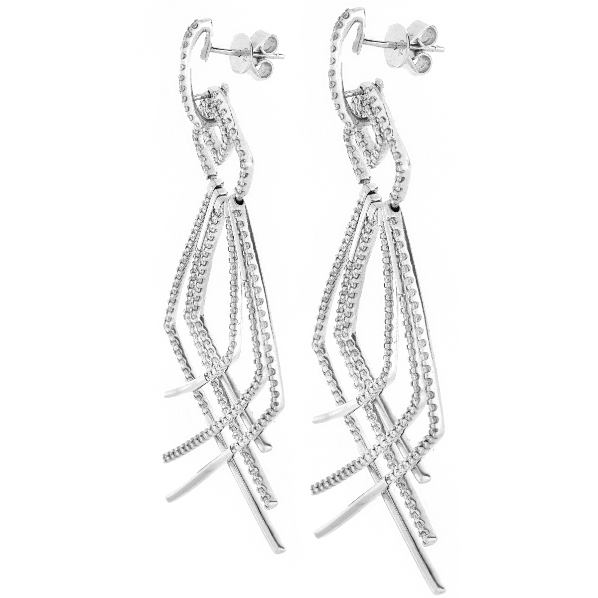 Diamond and 18K Gold Earrings