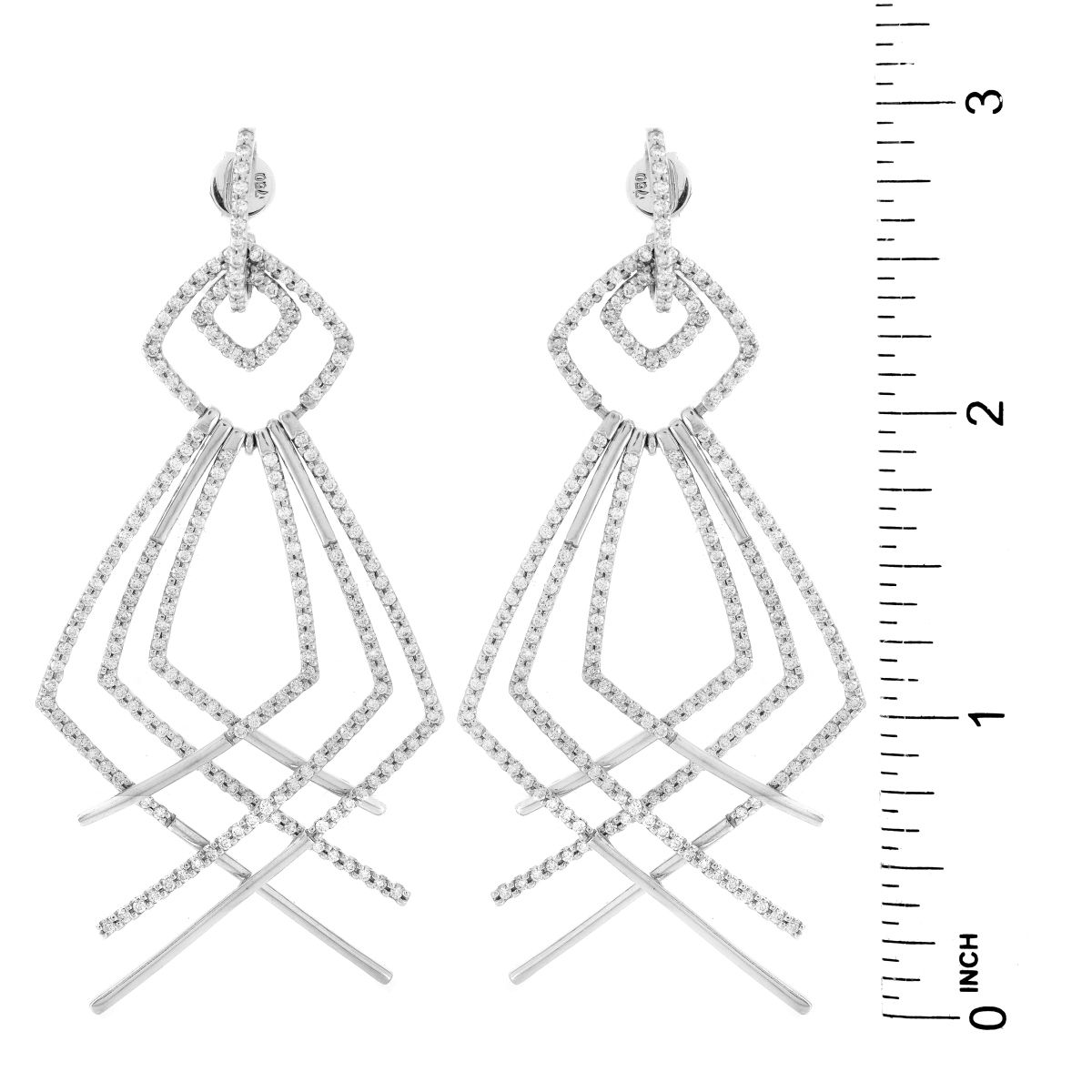 Diamond and 18K Gold Earrings