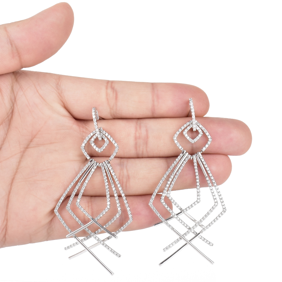 Diamond and 18K Gold Earrings