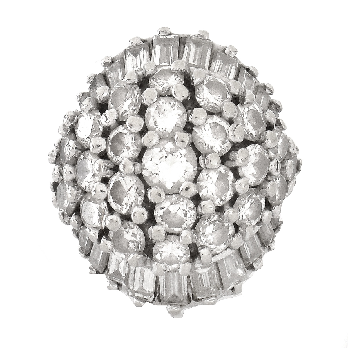 Retro 4.0ct TW Diamond Dome Ring