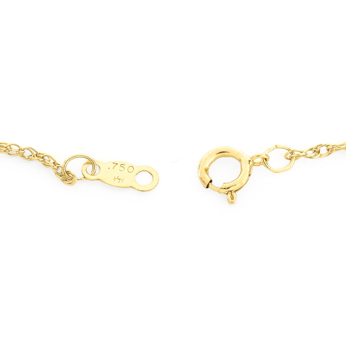 Smokey Quartz and 18K Gold Necklace