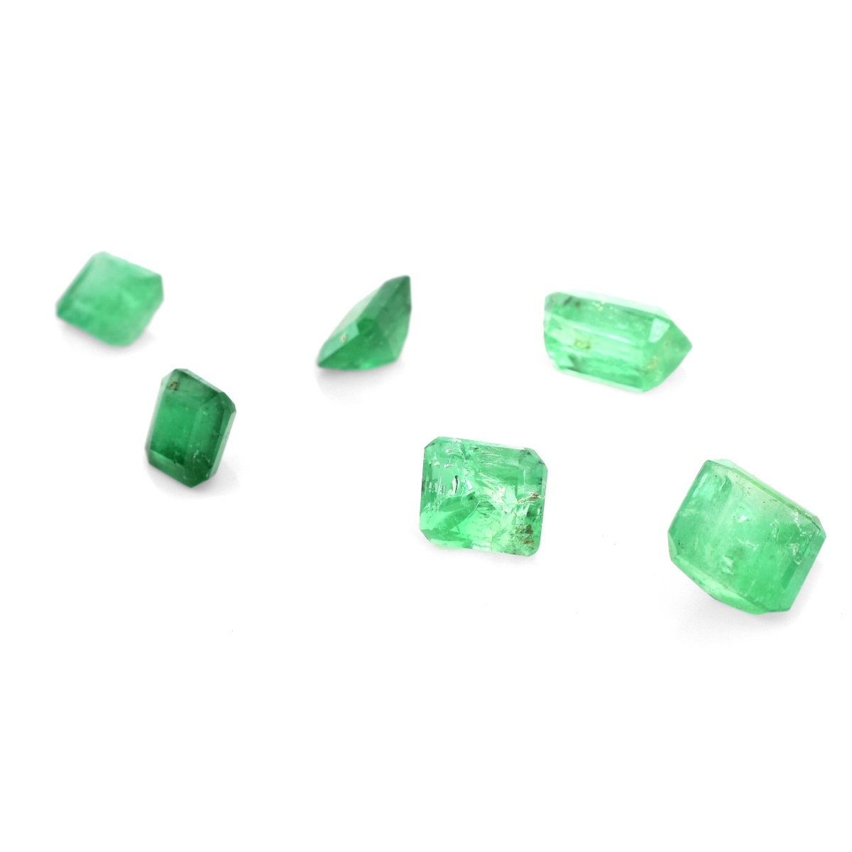 Six (6) Loose Colombian Emeralds