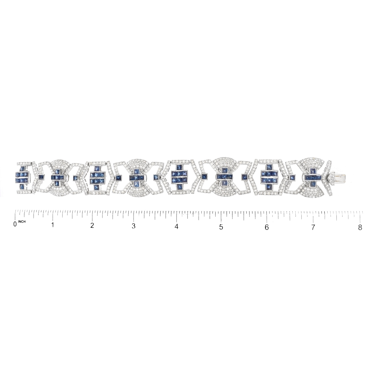 Sapphire, Diamond and 18K Gold Bracelet