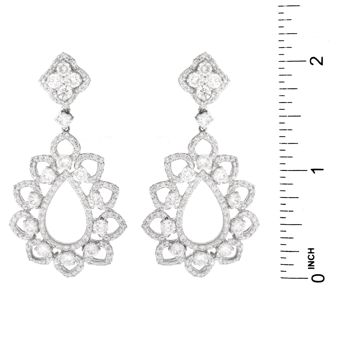 Diamond and 18K Gold Earrings