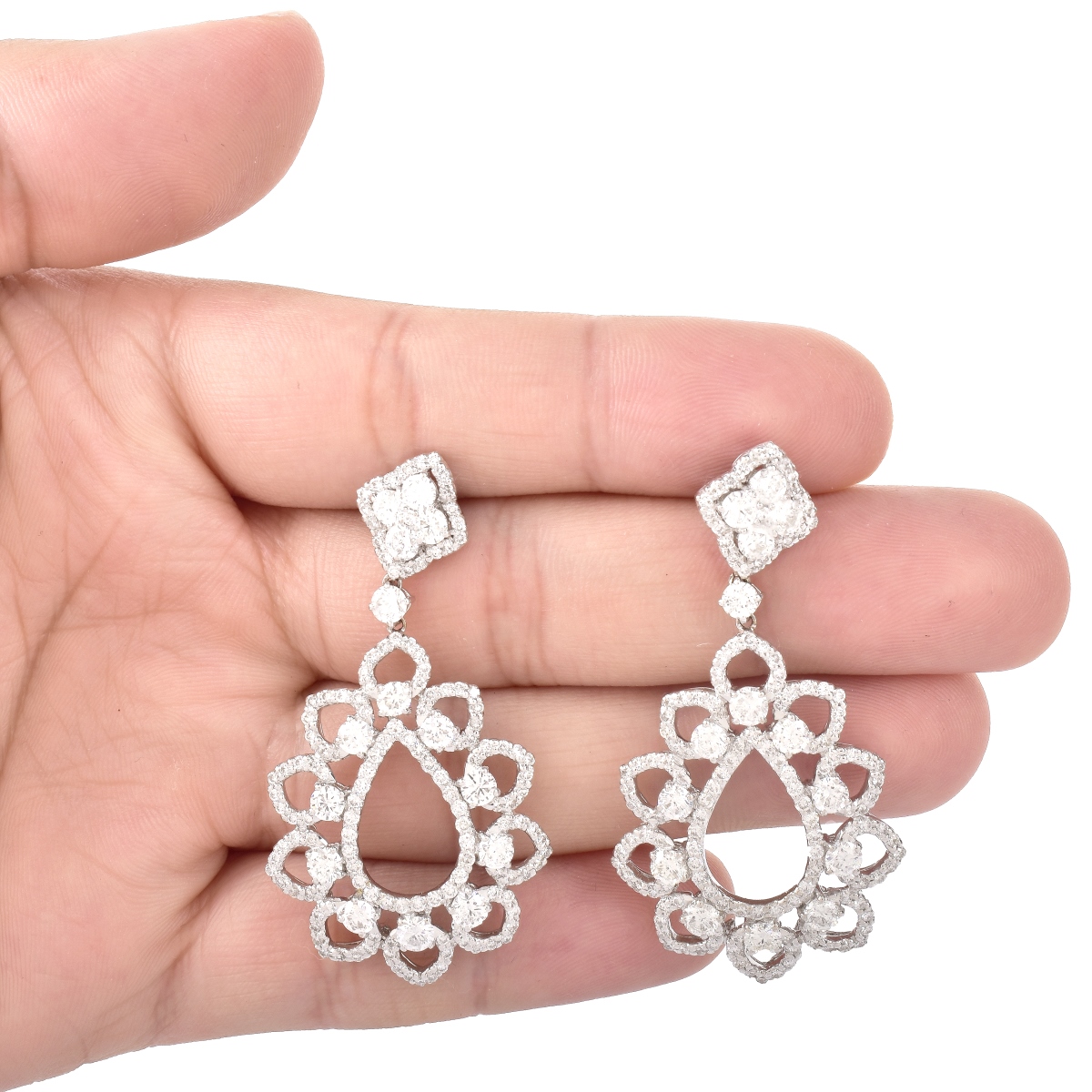Diamond and 18K Gold Earrings