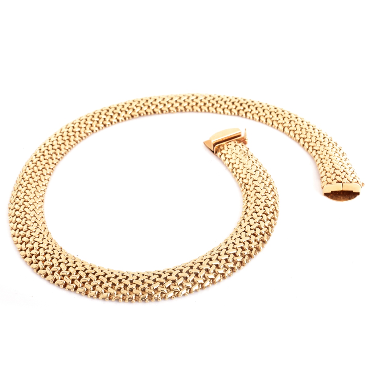 14K Gold Mesh Necklace