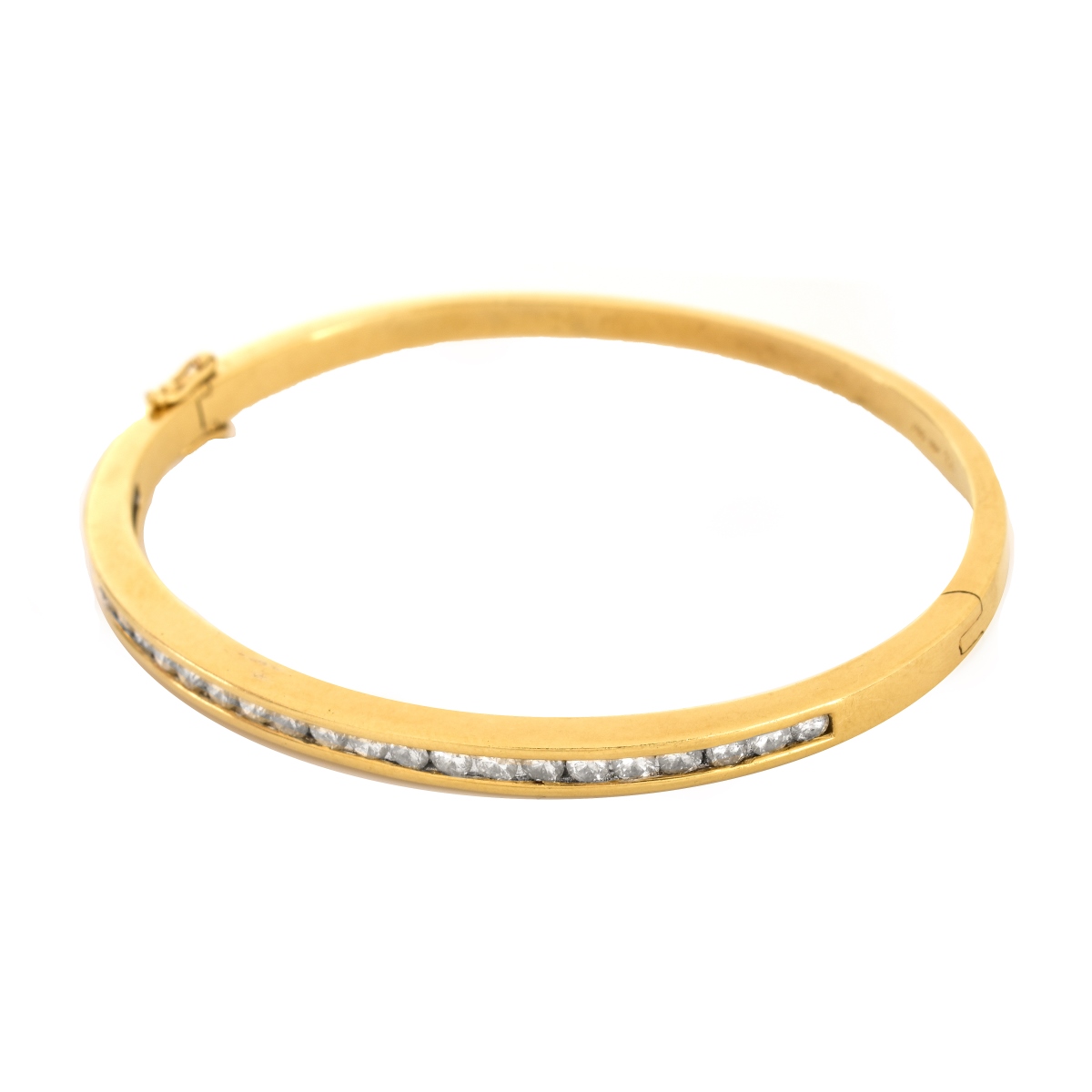 Vintage 1.50ct TW Diamond and 18K Gold Bracelet