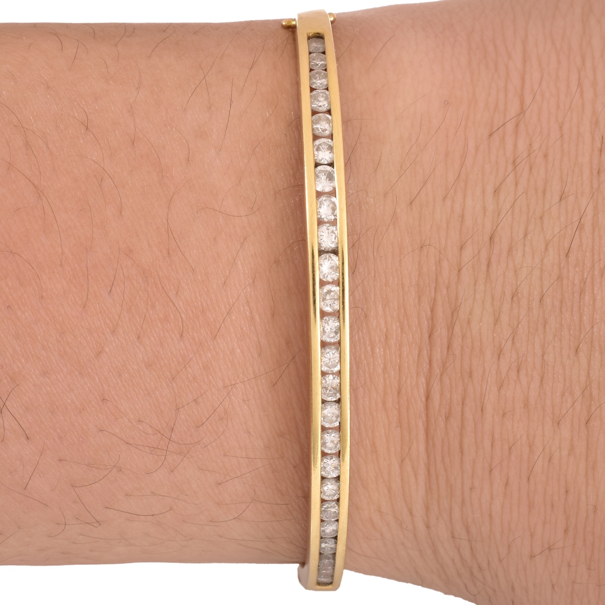 Vintage 1.50ct TW Diamond and 18K Gold Bracelet