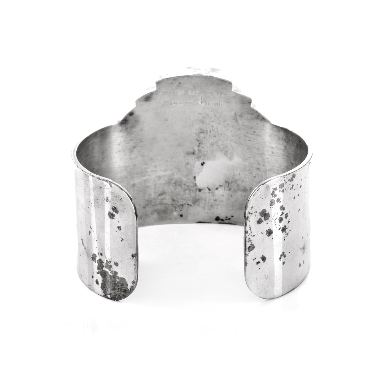 Art Deco style Silver Cuff Bangle