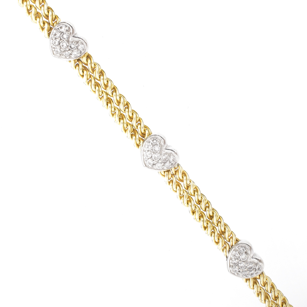 1.50ct Diamond and 14K Gold Bracelet