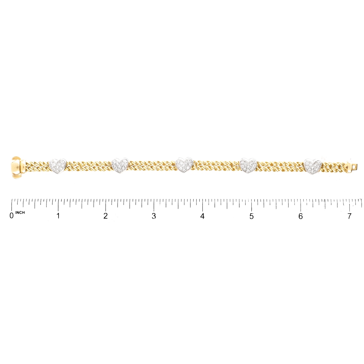 1.50ct Diamond and 14K Gold Bracelet