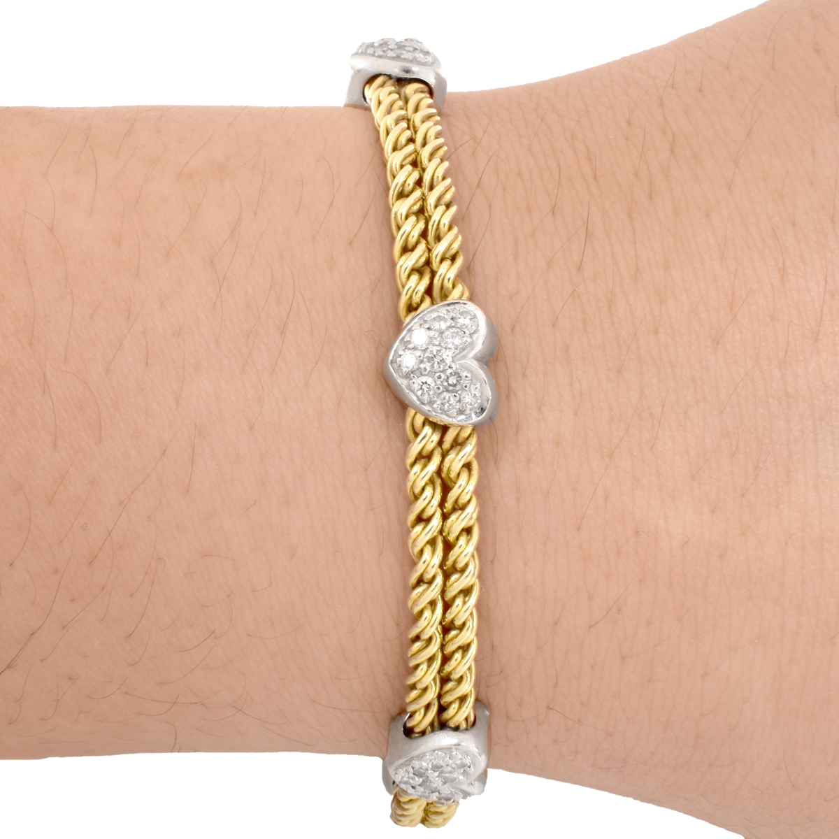1.50ct Diamond and 14K Gold Bracelet